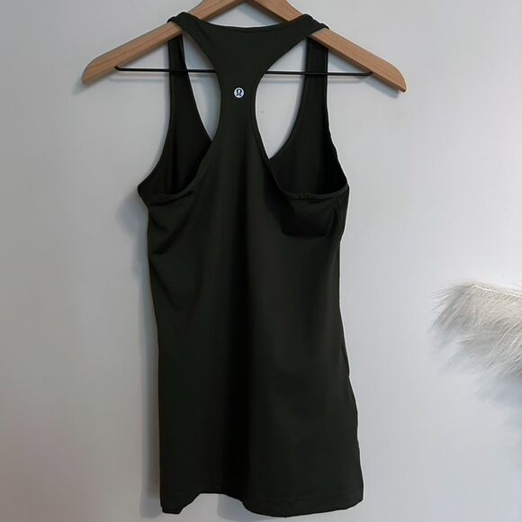 Lululemon Racerback Scoopneck Tank Army Green (Gator Green) - Picture 3 of 8